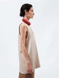 Tank top in double satin