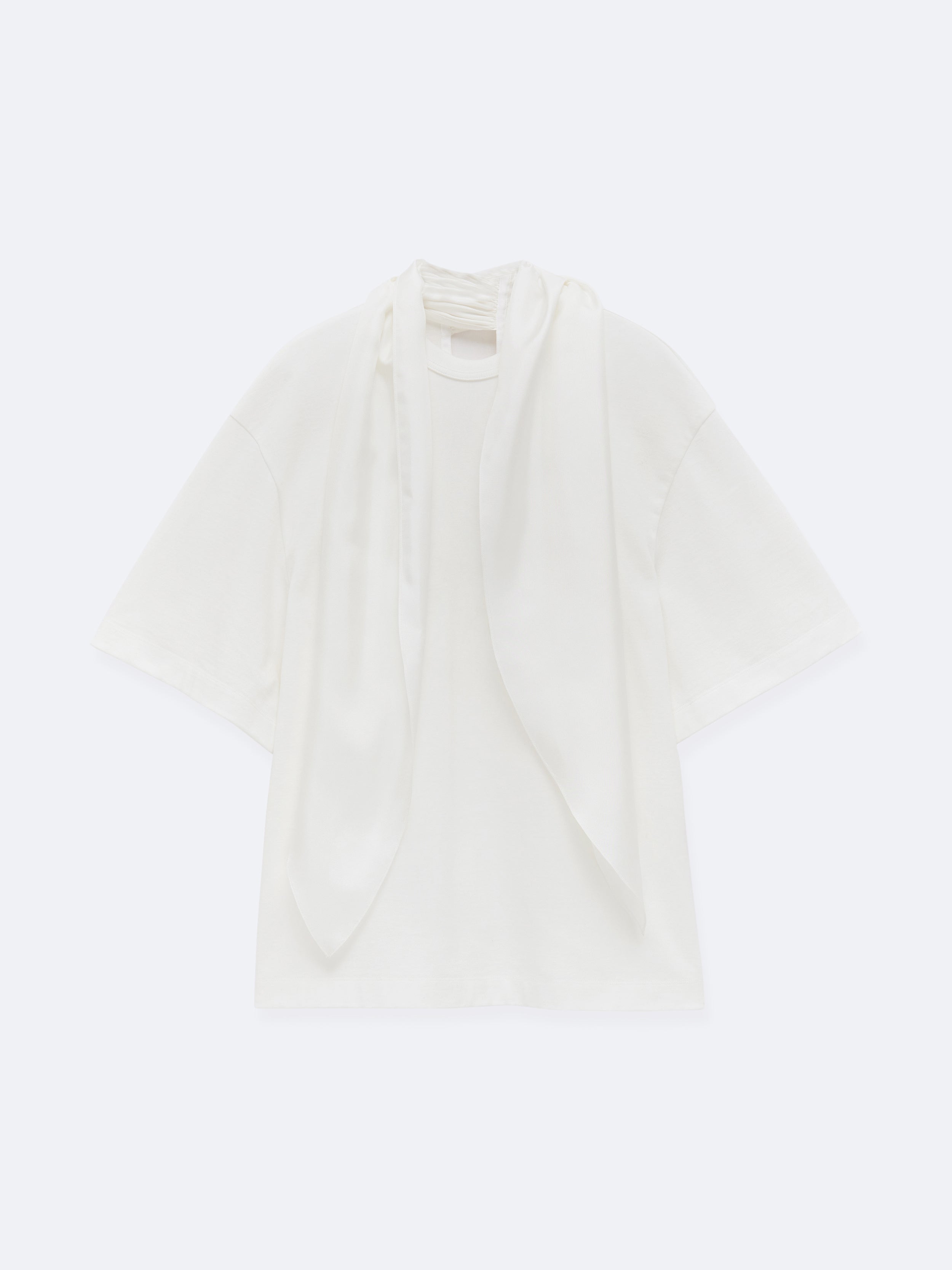 T-shirt foulard en jersey compact