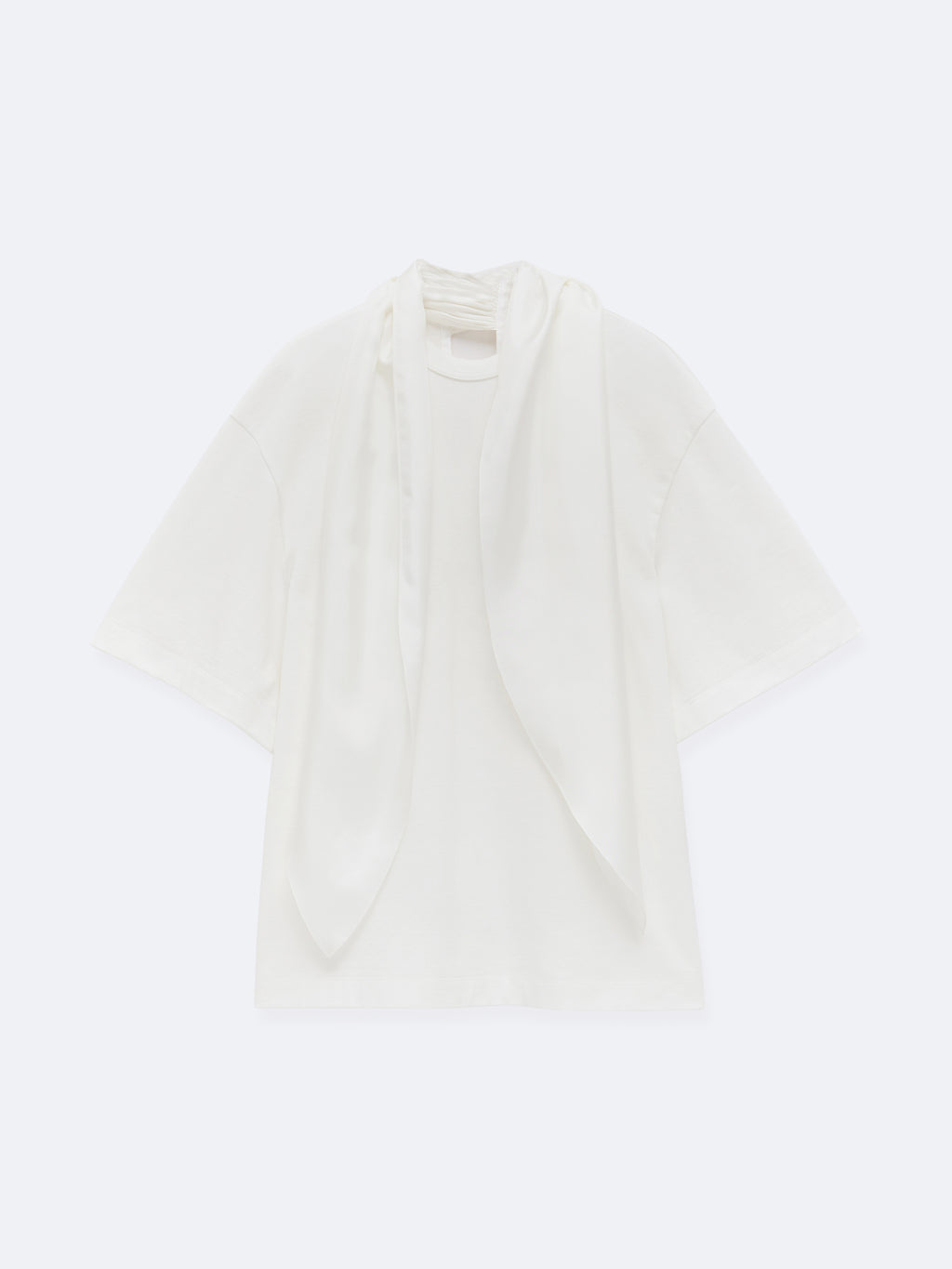 T-shirt foulard en jersey compact