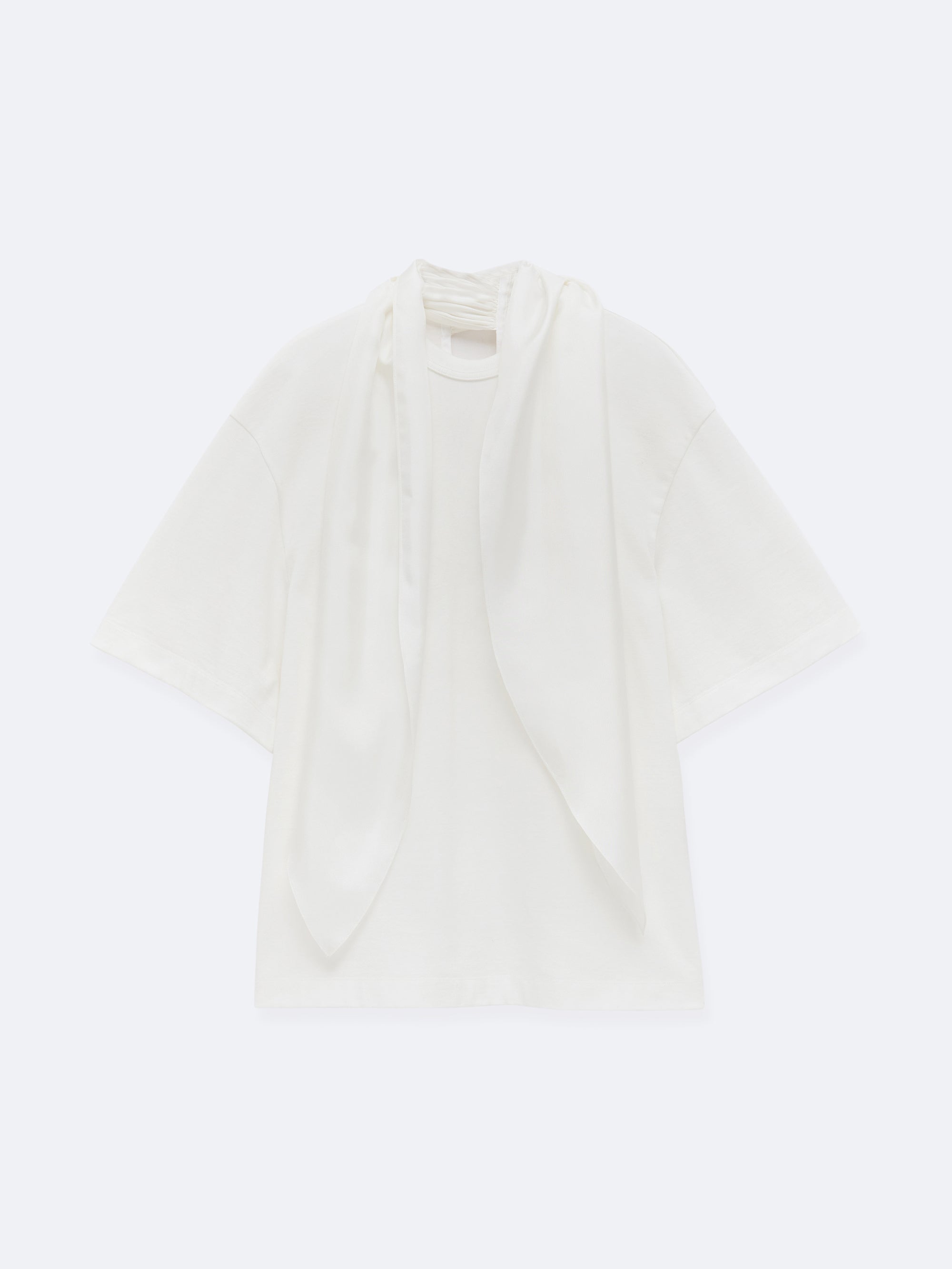 T-shirt foulard en jersey compact