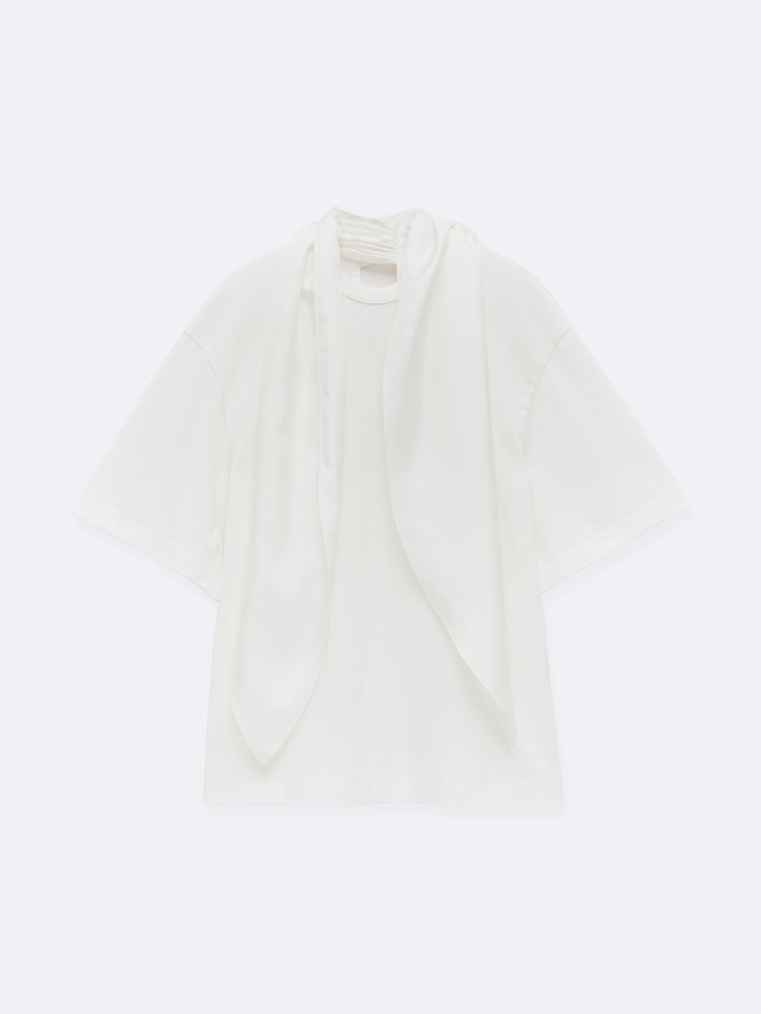 T-shirt foulard en jersey compact