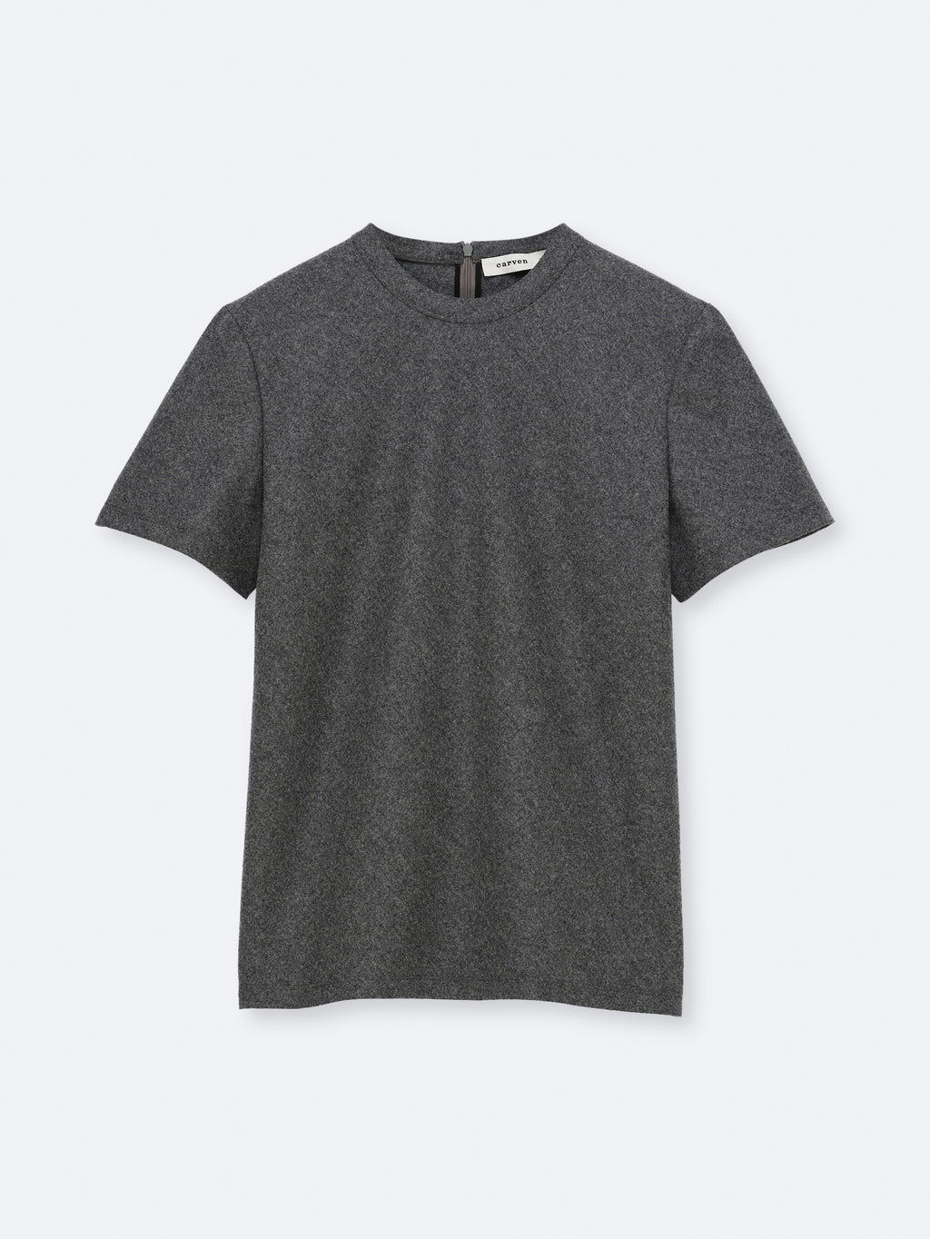Top t-shirt ajusté en flanelle