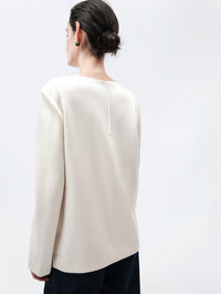 Top droit en satin double