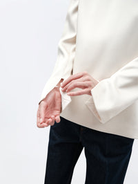 Top droit en satin double