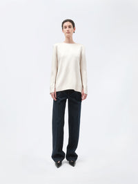 Top droit en satin double