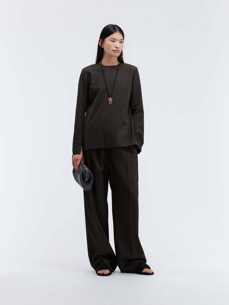 Top droit en grain de poudre