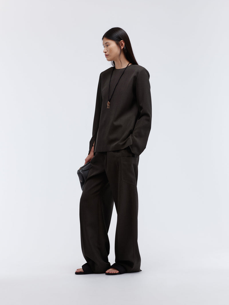 Top droit en grain de poudre