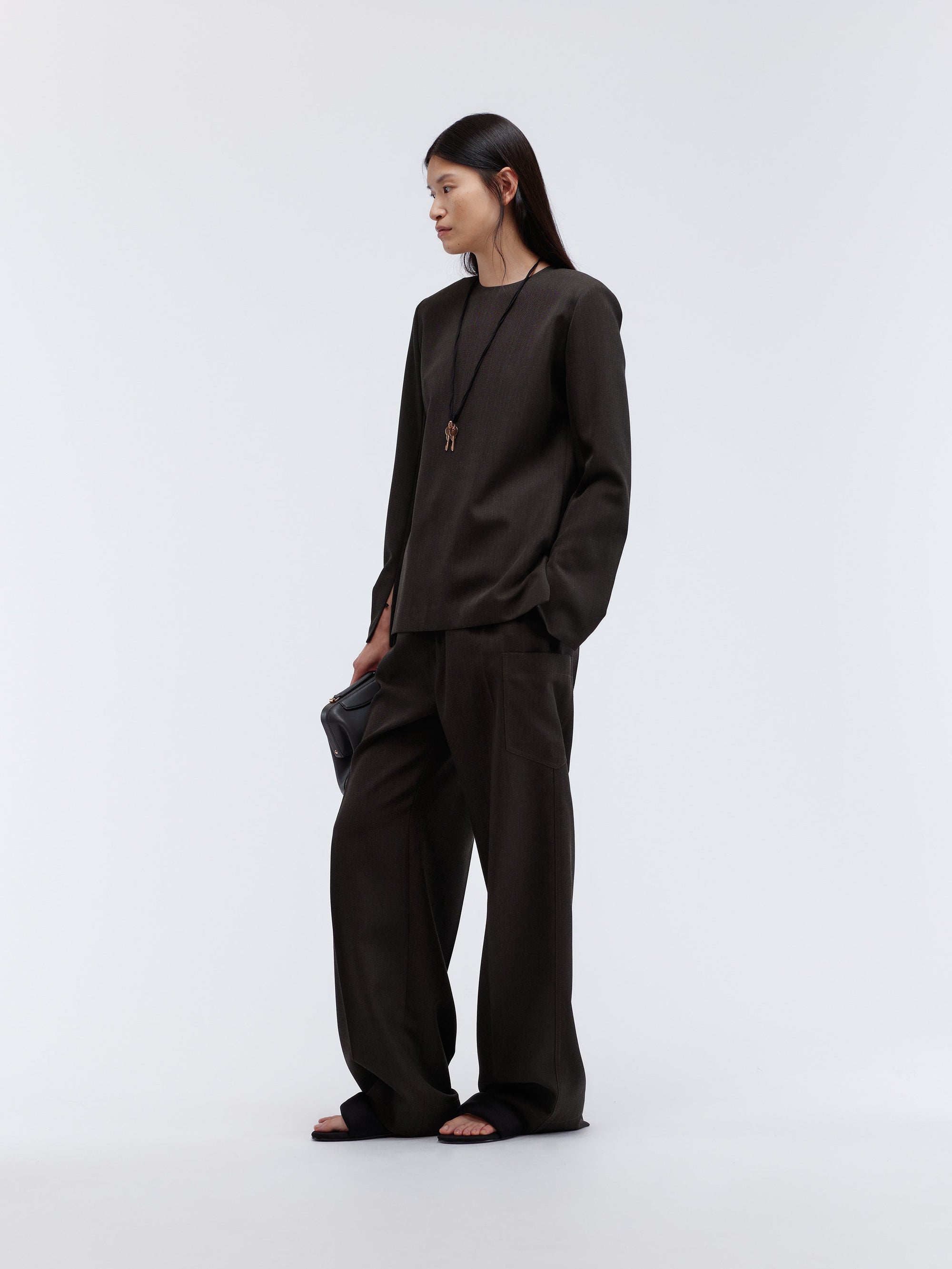 Top droit en grain de poudre