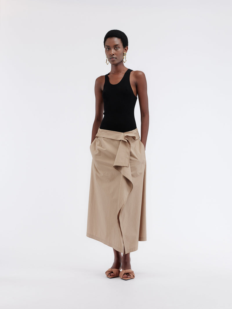 Tank top in merino rib