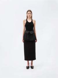 Tank top in merino rib