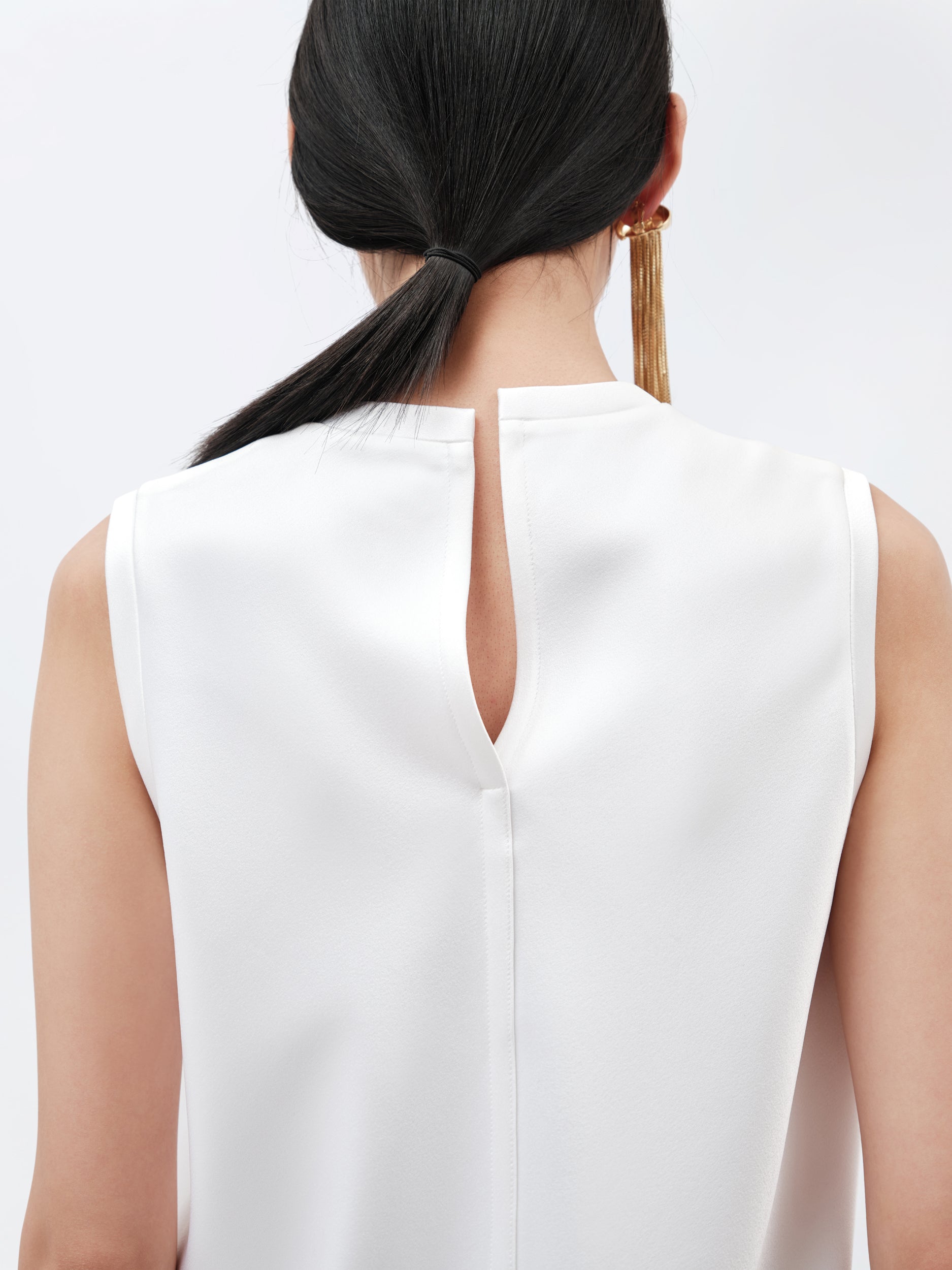 Top débardeur en double satin