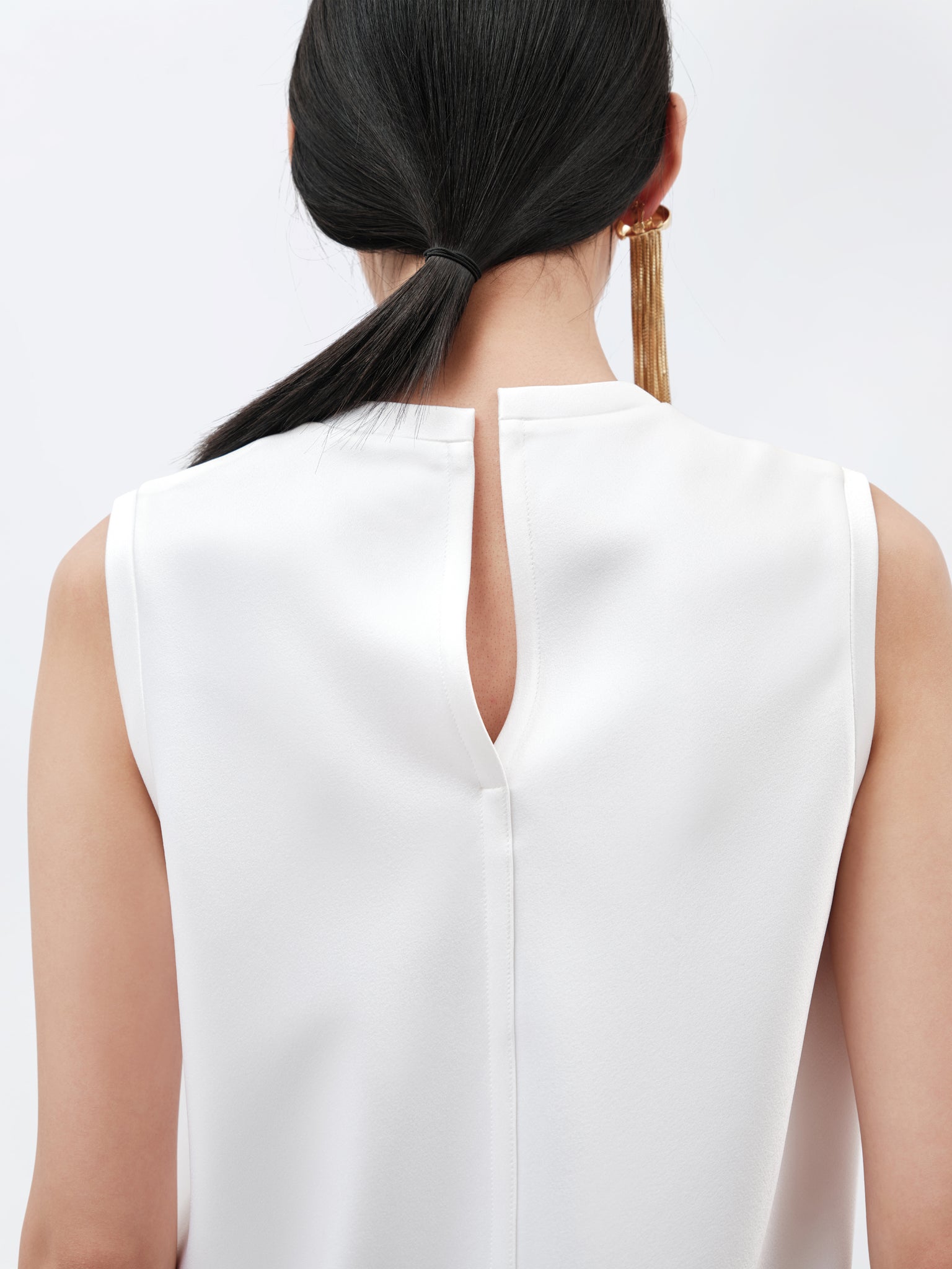 Top débardeur en double satin
