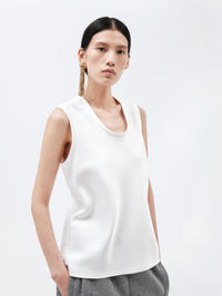 Top débardeur en double satin