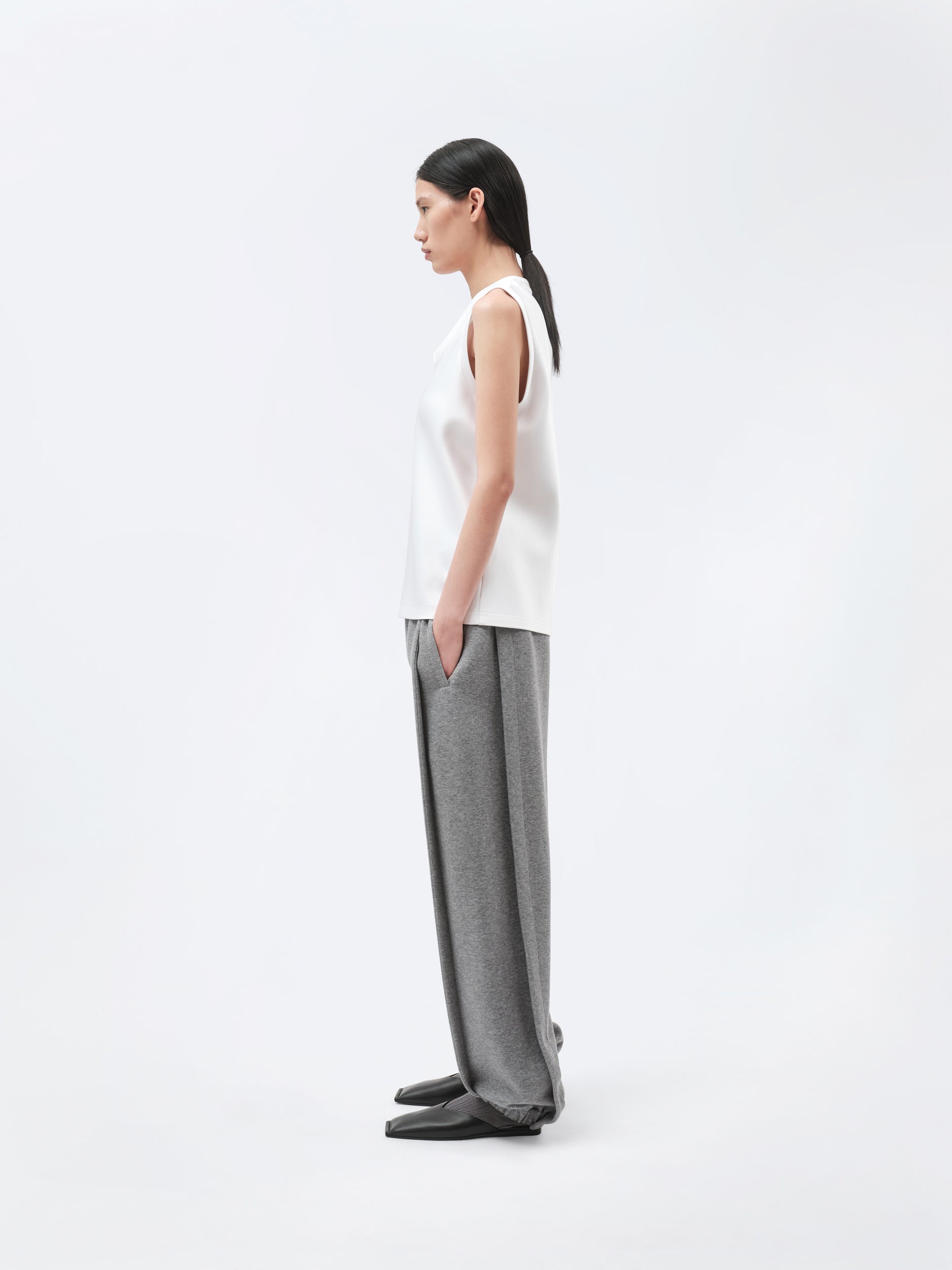 Top débardeur en double satin