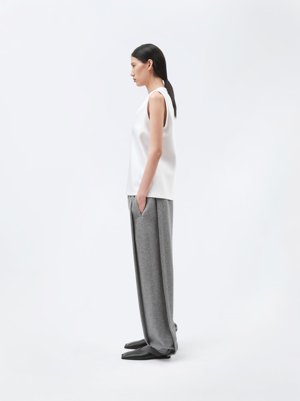 Top débardeur en double satin