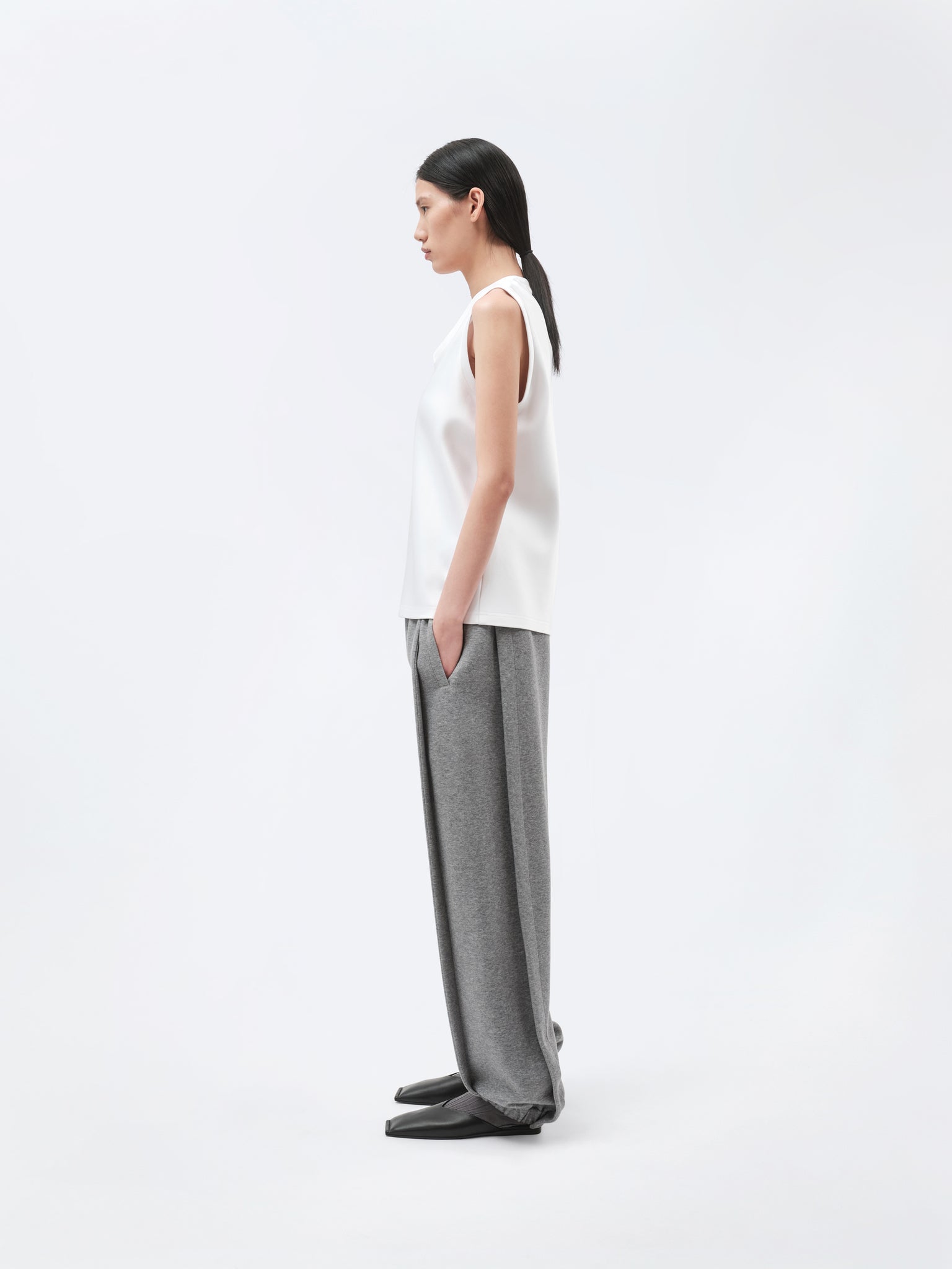 Top débardeur en double satin