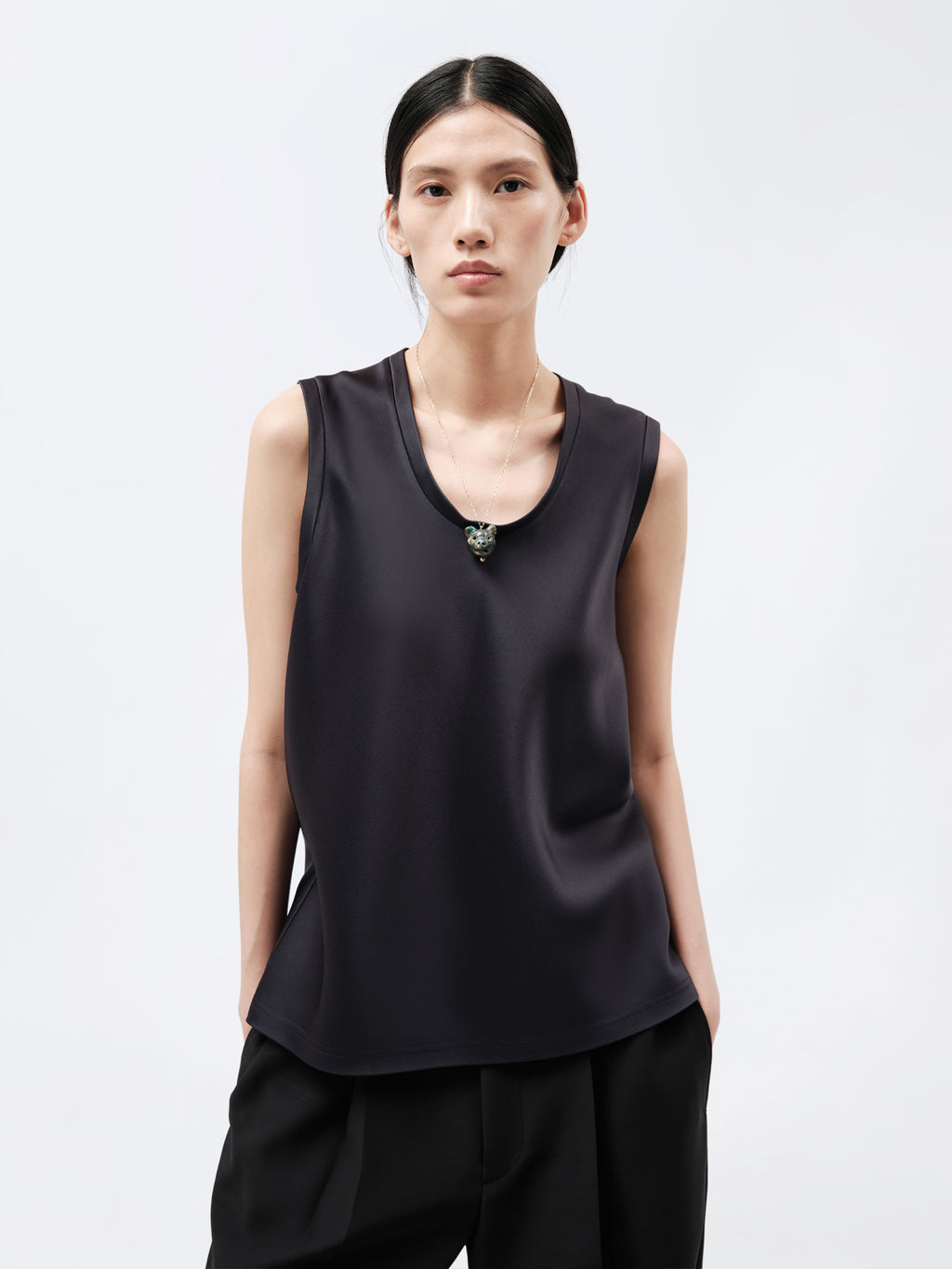 Top débardeur en satin double