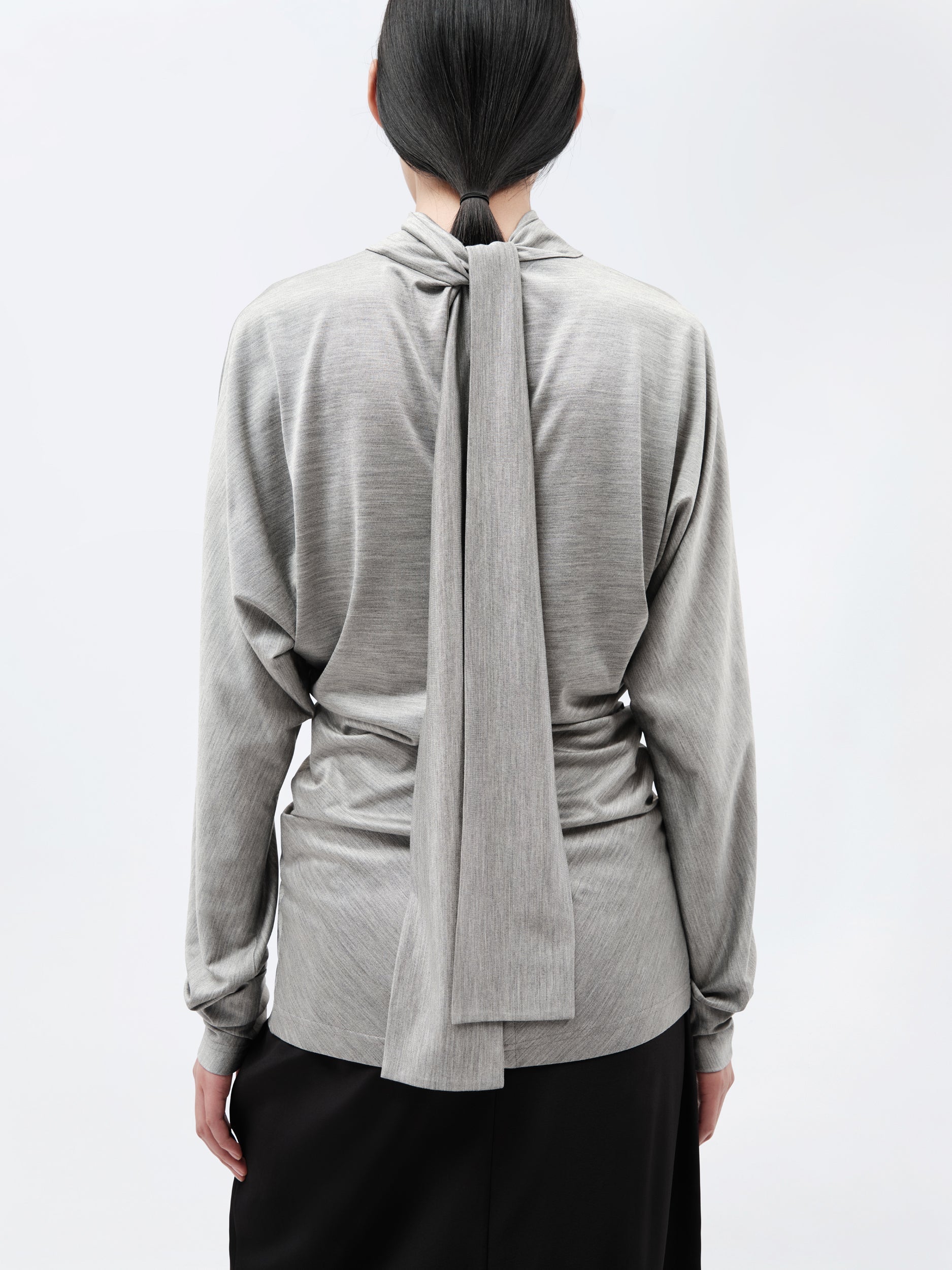 Top kimono en jersey de soie