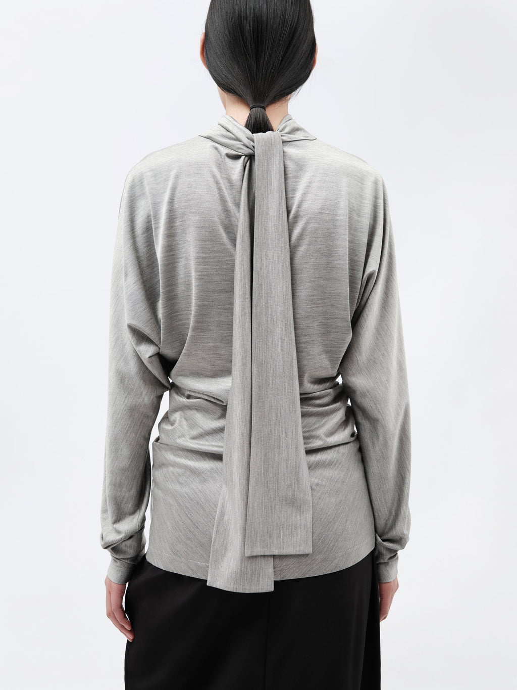 Top kimono en jersey de soie
