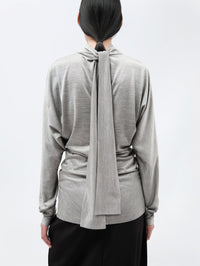 Top kimono en jersey de soie