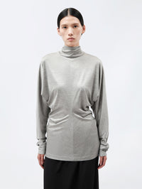 Kimono top in silk jersey