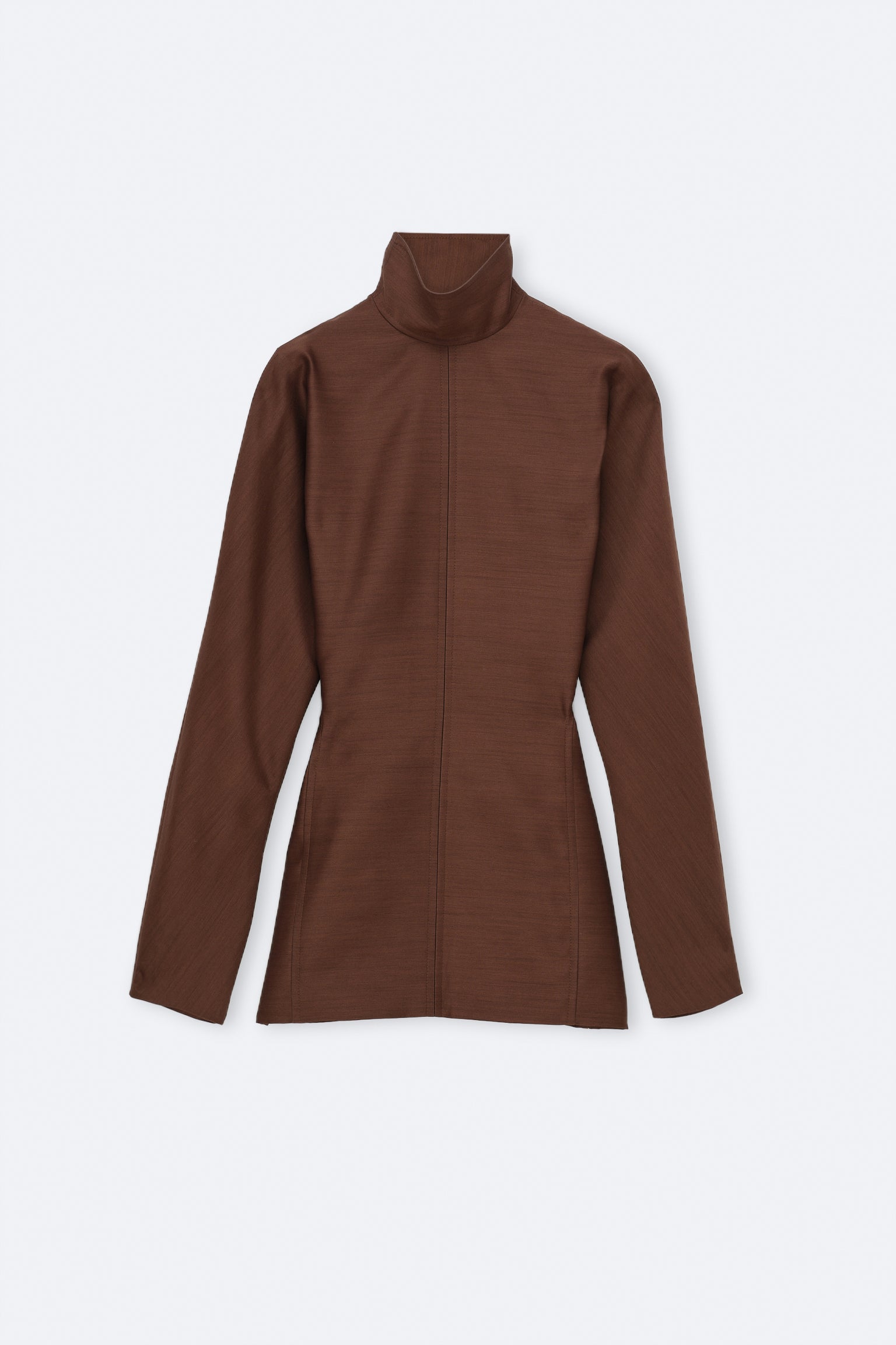 Kimono blouse in silk wool toile