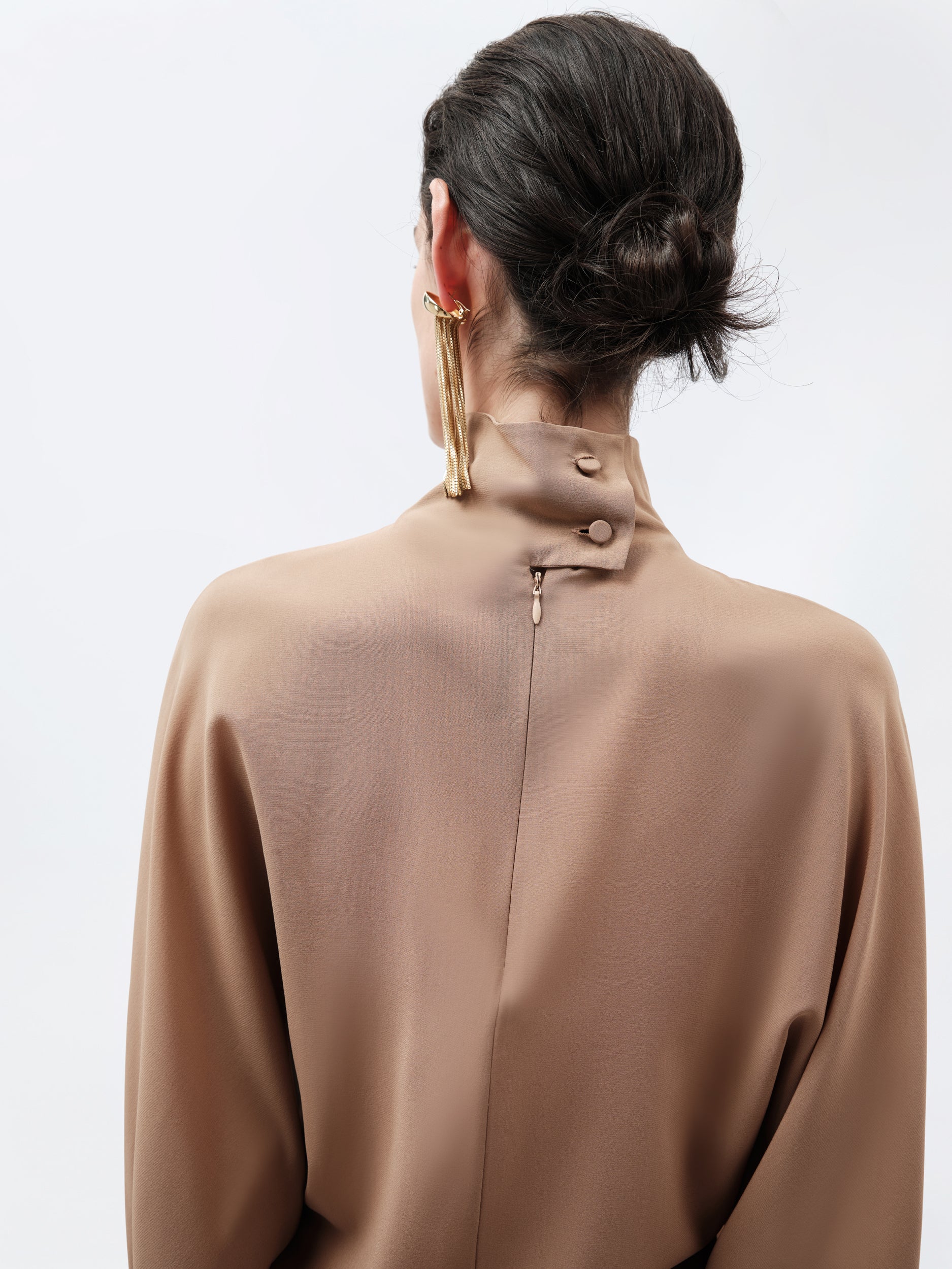 Blouse kimono en georgette stretch