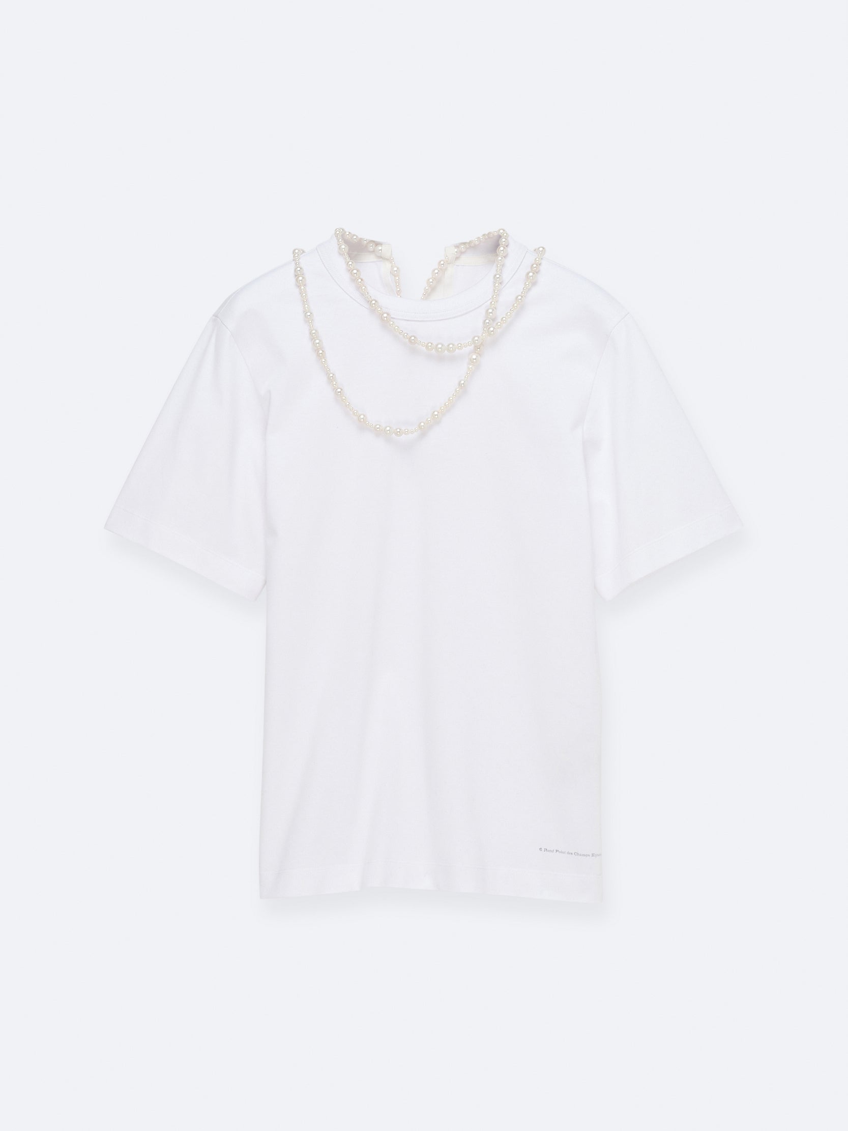 T-shirt collier de perles en jersey classique