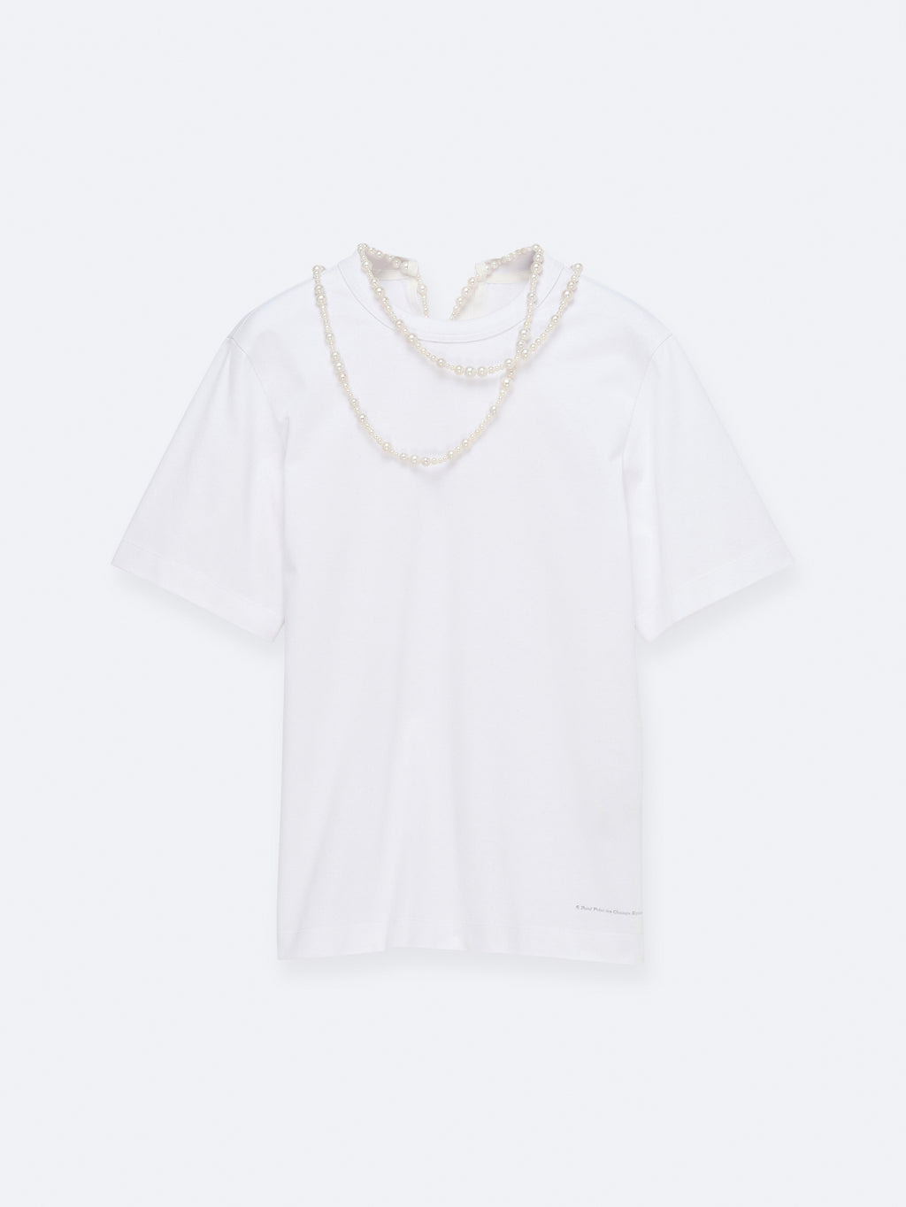 T-shirt collier de perles en jersey classique