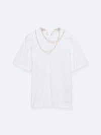 T-shirt collier de perles en jersey classique