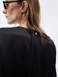 Top en satin double