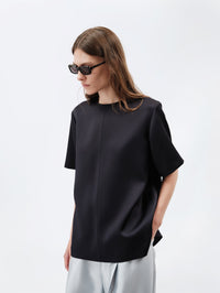 Top en satin double