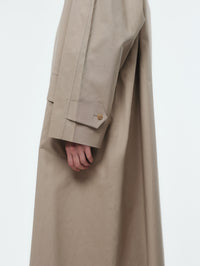 Trench coat in rainproof cotton