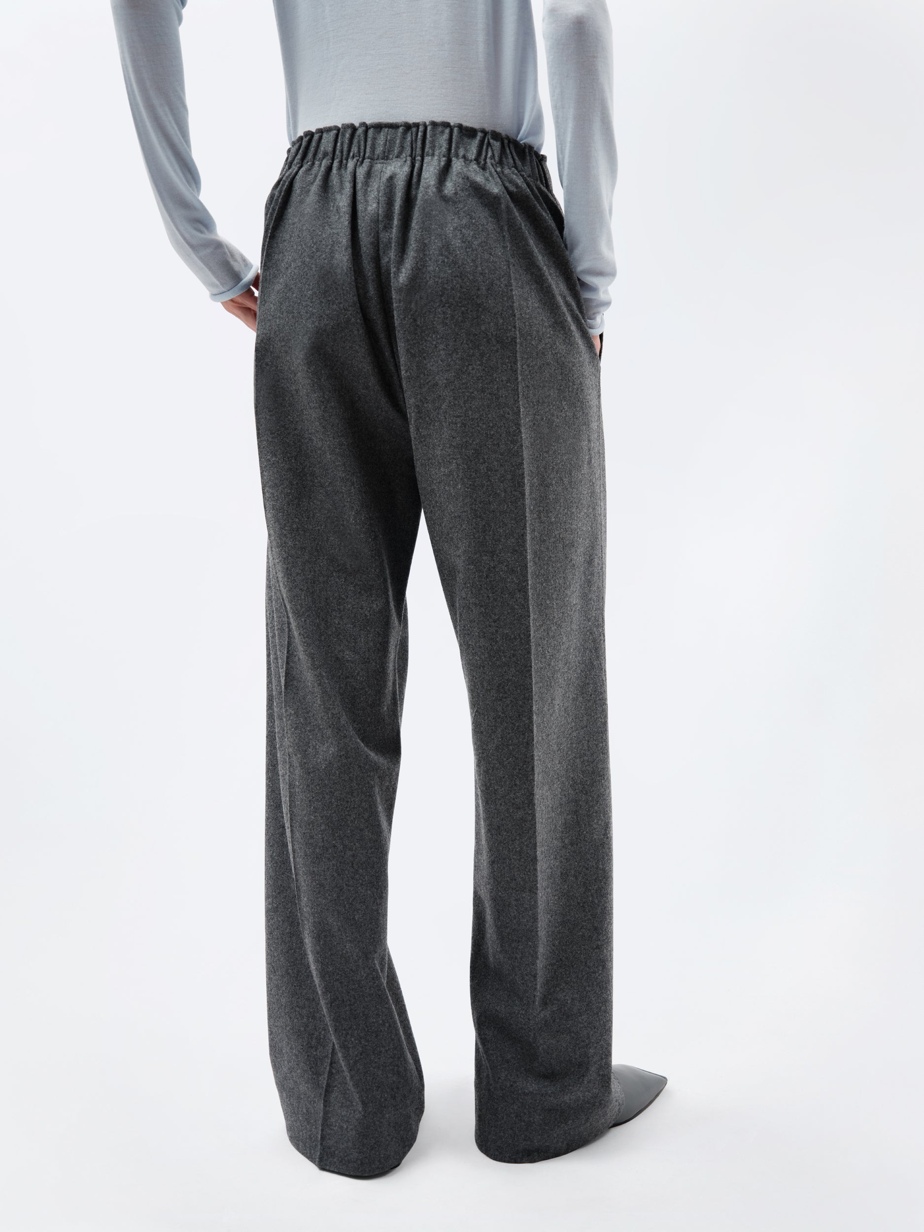Pantalon à enfiler en flanelle
