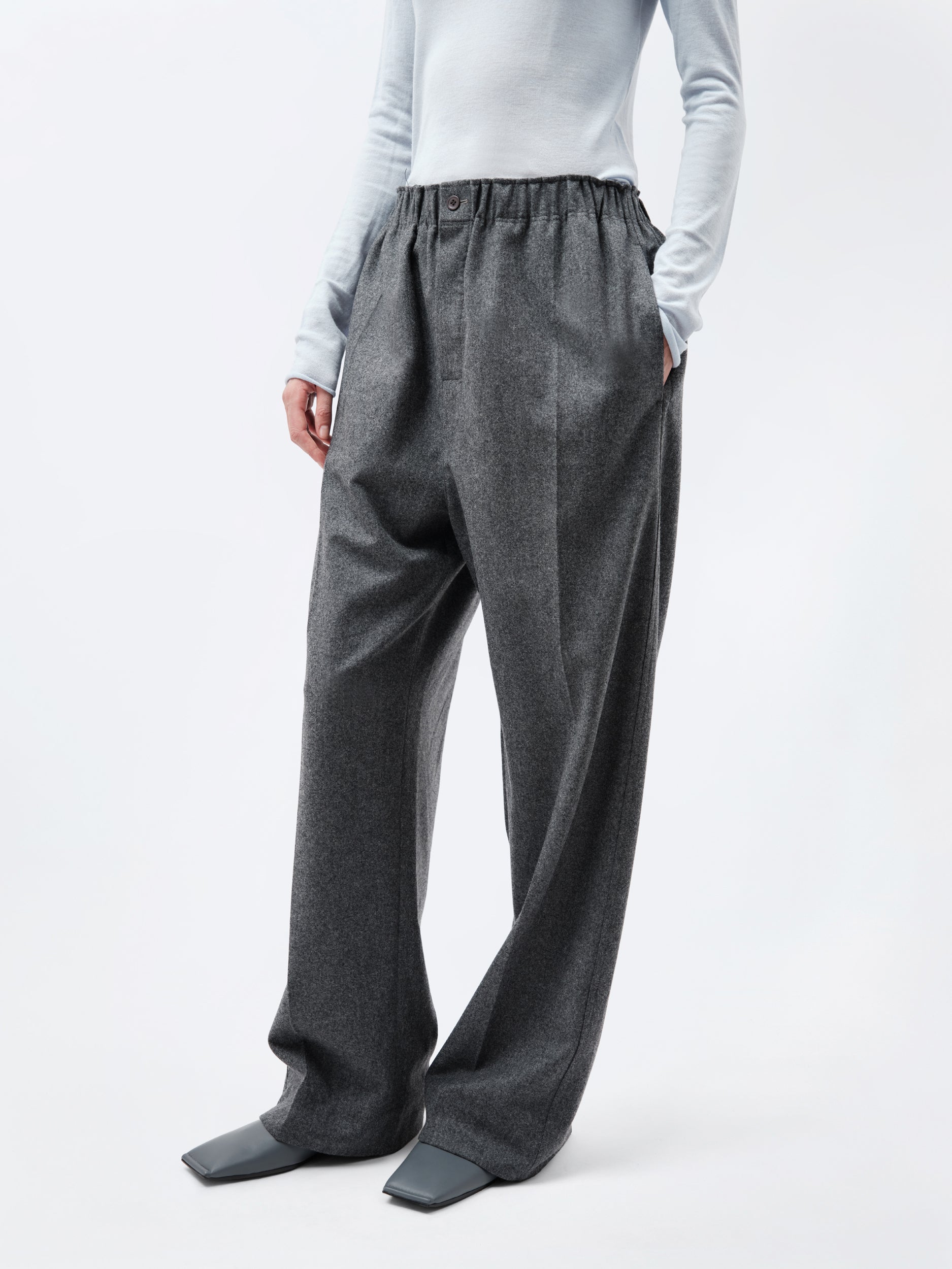Pantalon à enfiler en flanelle
