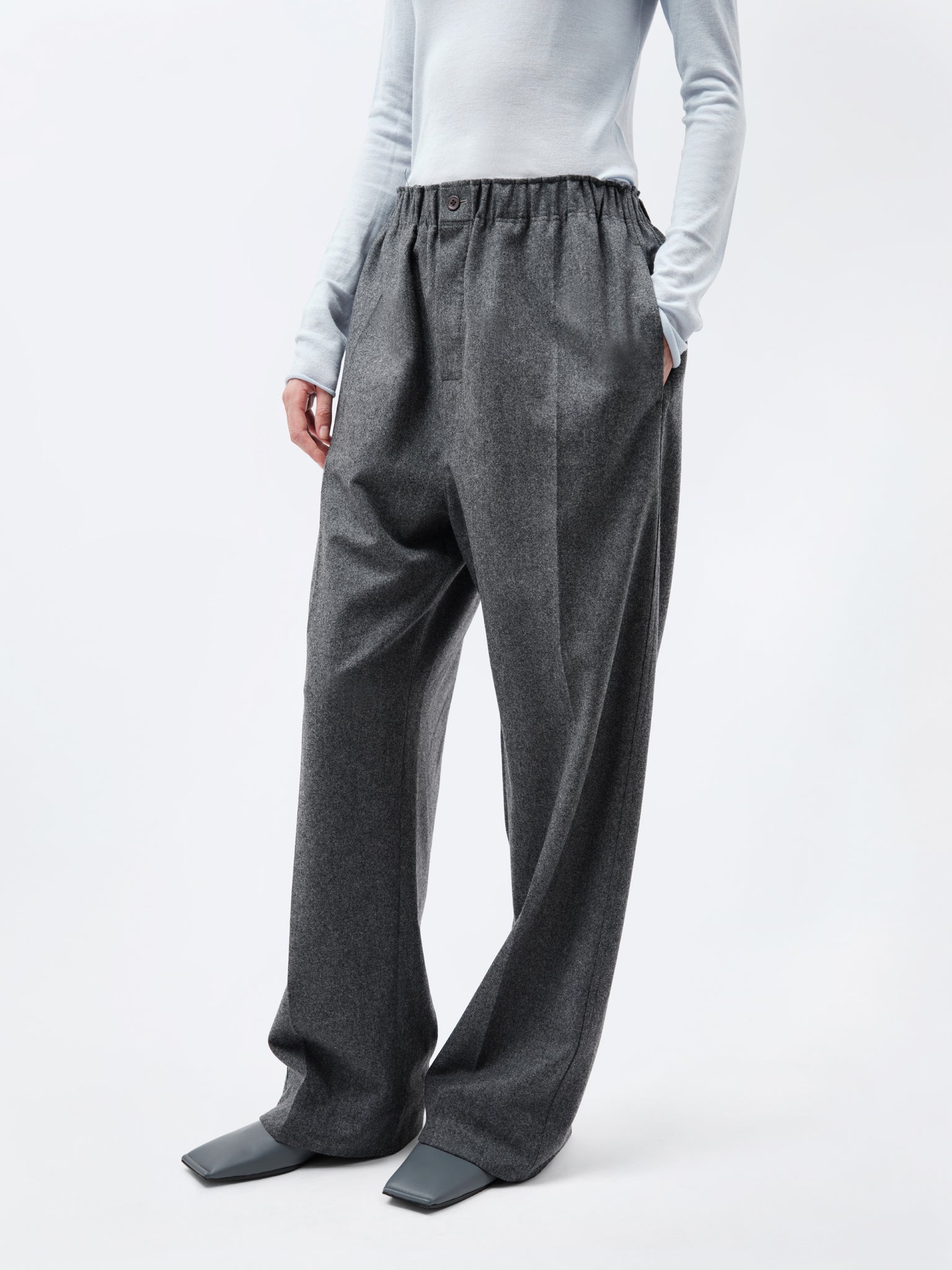 Pantalon à enfiler en flanelle
