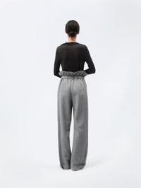 Soft orchid trousers in cashmere cotton jersey
