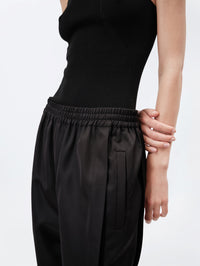 Jogging trousers in double silk