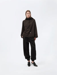 Jogging trousers in double silk
