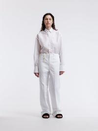 Pantalon avec clé en coton militaire