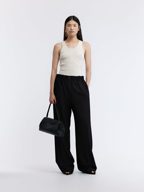 Pyjama trousers in grain de poudre