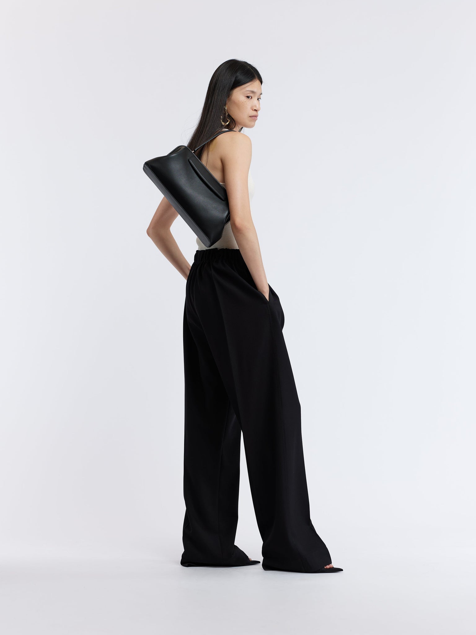 Pyjama trousers in grain de poudre