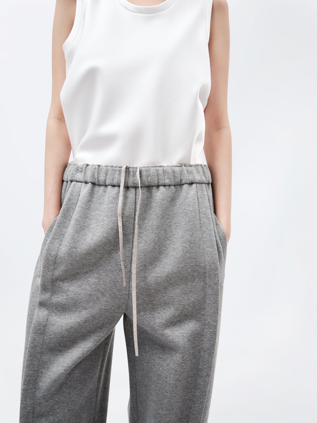 Pantalon de jogging en jersey de cachemire et coton