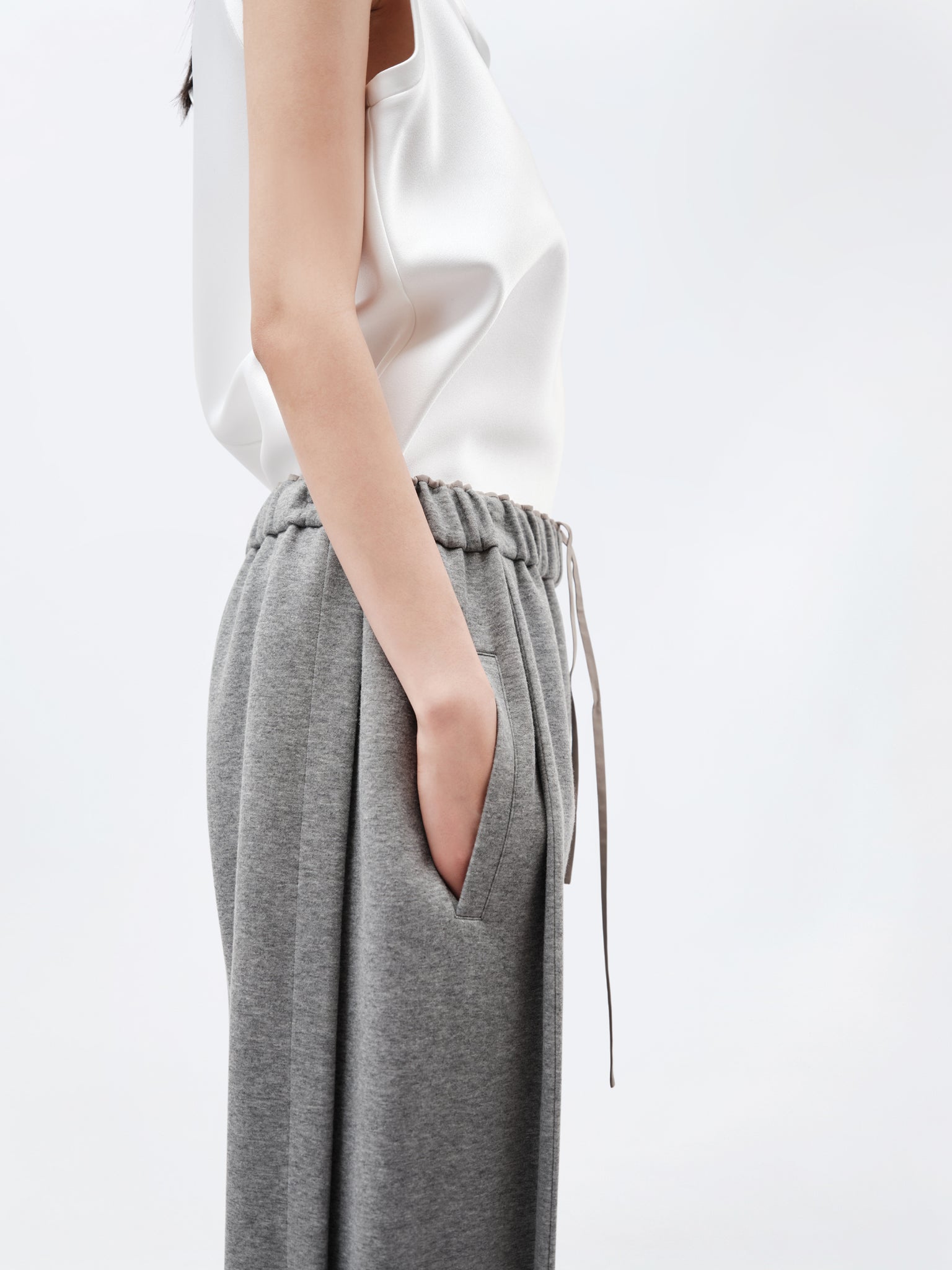 Pantalon de jogging en jersey de cachemire et coton