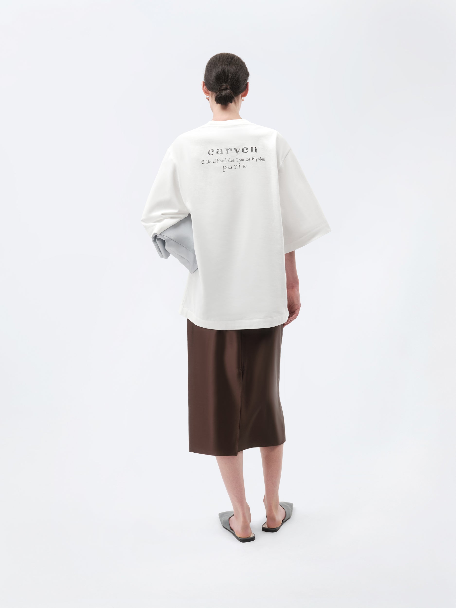 Signature logo T-shirt in rustic jersey