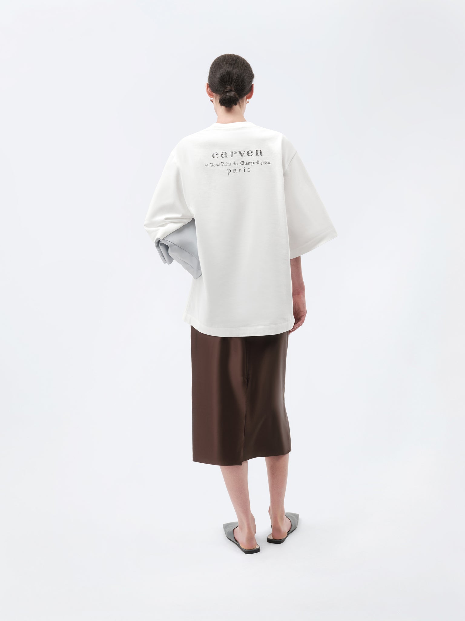 Signature logo T-shirt in rustic jersey