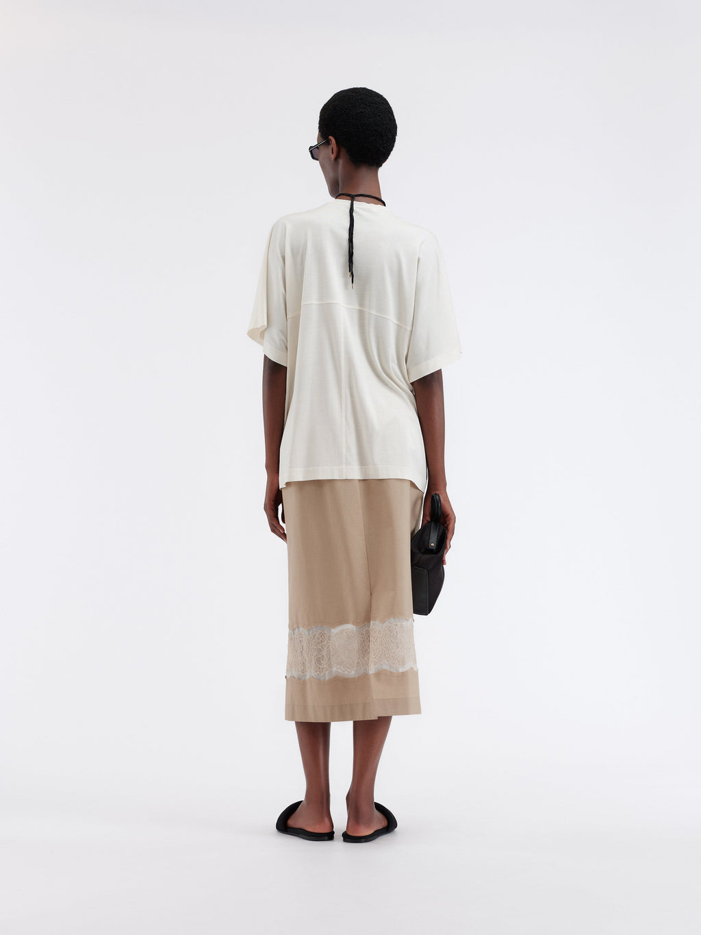 T-shirt in silk jersey