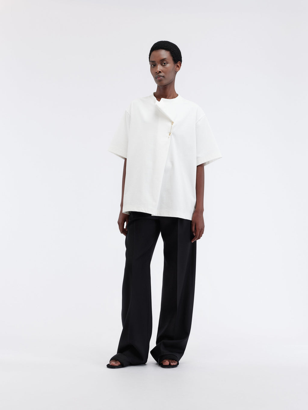 Kilt pin T-shirt in rustic jersey