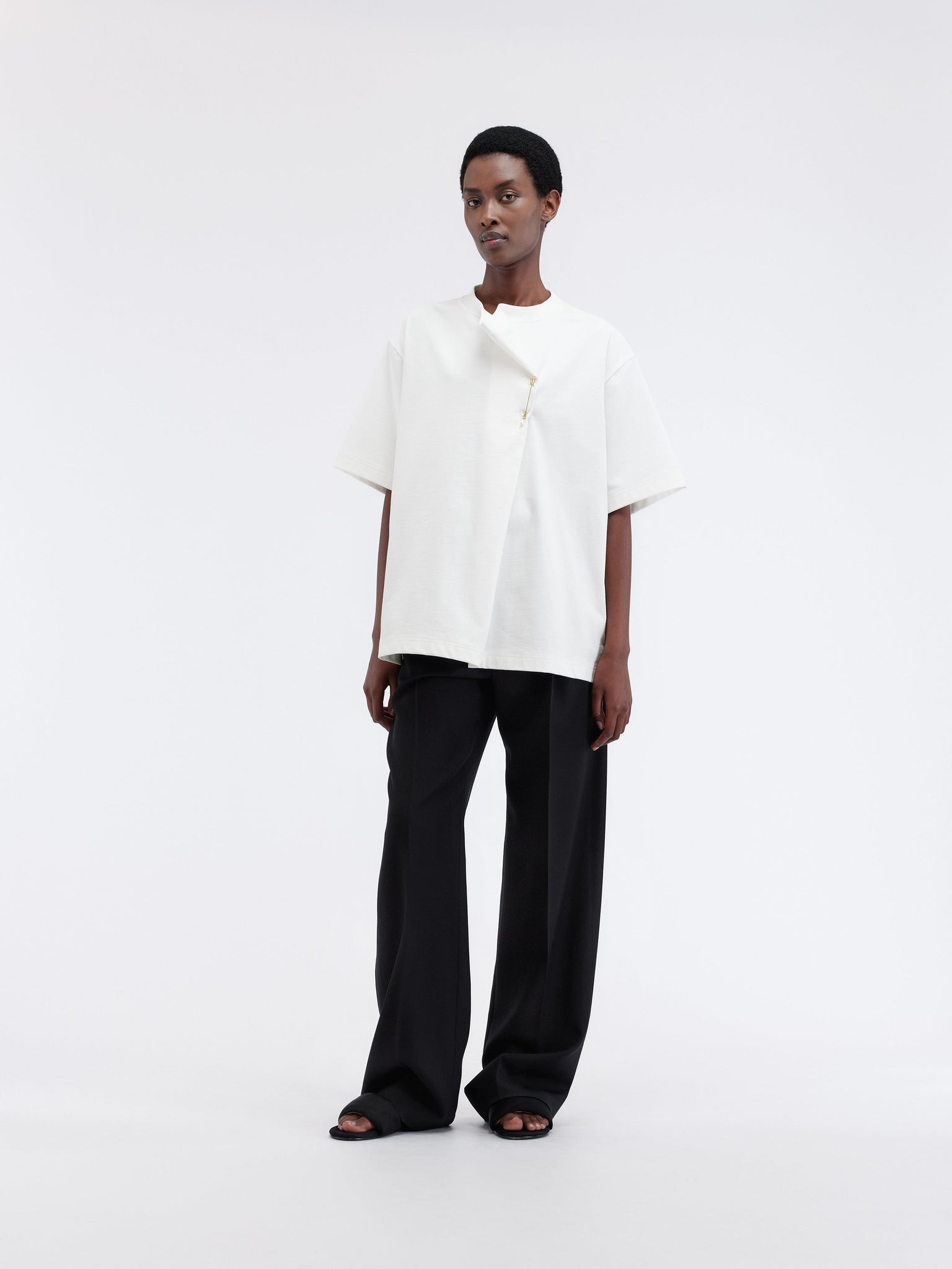 T-shirt avec épingle en jersey épais