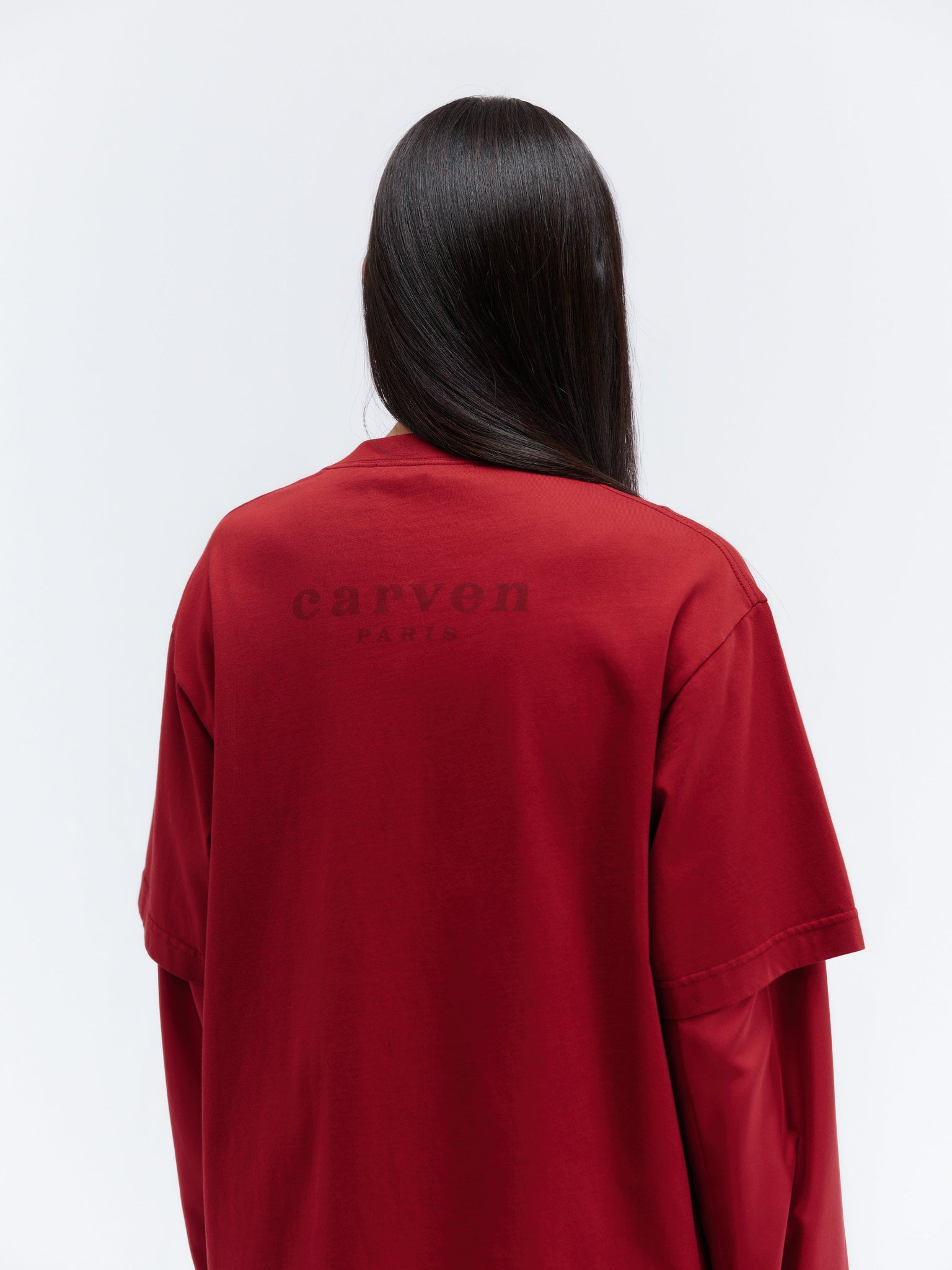 T-shirt logo Carven en jersey compact
